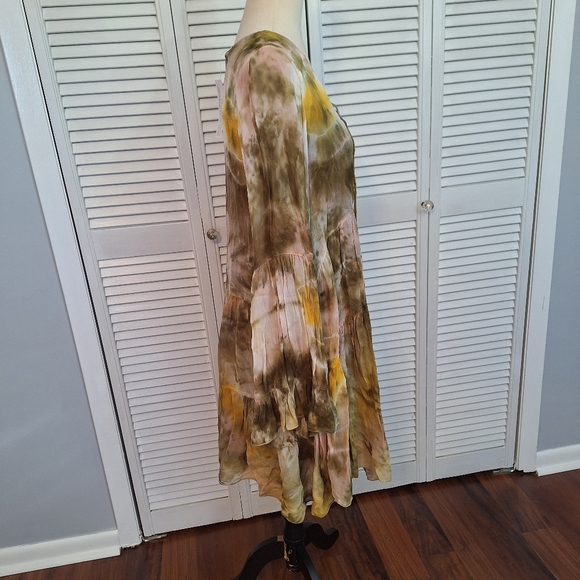 Young fabulous & broke boho tie dye mini dress medium NWT *M1 - Picture 3 of 10